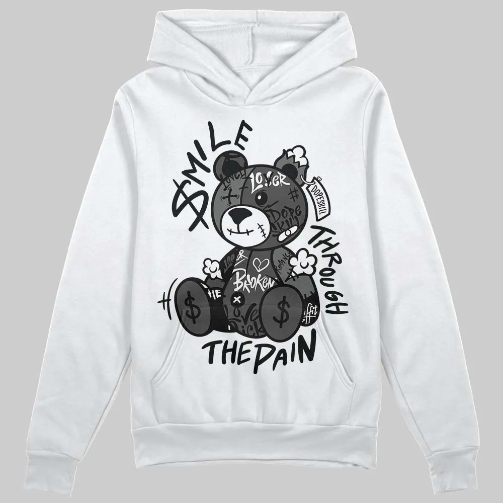 Black Cat 4s DopeSkill Hoodie Sweatshirt Smile Through The Pain Graphic sold by DopeSkill product image thumbnail 2