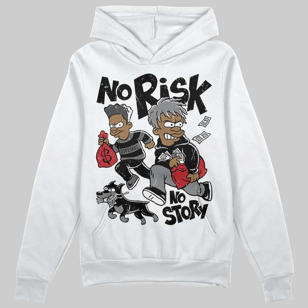 Black Cat 4s DopeSkill Hoodie Sweatshirt No Risk No Story Graphic sold by DopeSkill product image thumbnail 2