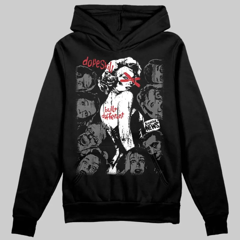 Black Cat 4s DopeSkill Hoodie Sweatshirt Built Different Graphic sold by DopeSkill