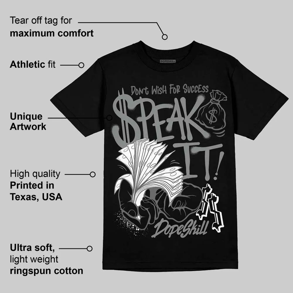 Black Cat 4s DopeSkill T-Shirt Speak It Graphic sold by DopeSkill product image thumbnail 3