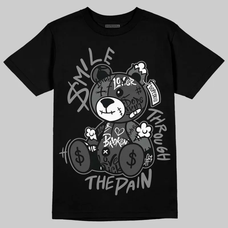 Black Cat 4s DopeSkill T-Shirt Smile Through The Pain Graphic sold by DopeSkill