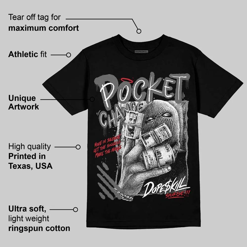 Black Cat 4s DopeSkill T-Shirt Pocket Change Graphic sold by DopeSkill product image thumbnail 3