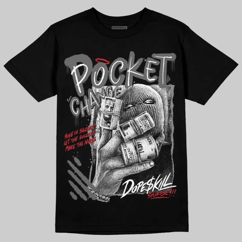 Black Cat 4s DopeSkill T-Shirt Pocket Change Graphic sold by DopeSkill