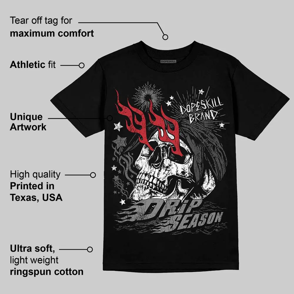 Black Cat 4s DopeSkill T-Shirt Drip Season Graphic sold by DopeSkill product image thumbnail 3