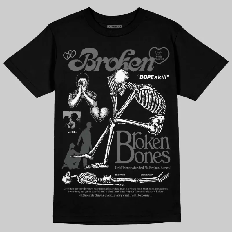 Black Cat 4s DopeSkill T-Shirt Broken Bones Graphic sold by DopeSkill