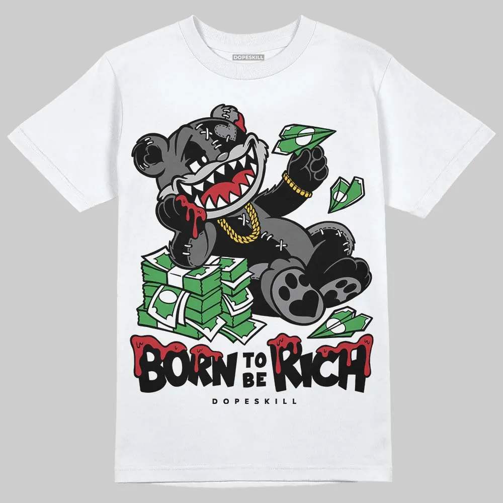 Black Cat 4s DopeSkill T-Shirt Born To Be Rich Graphic sold by DopeSkill product image thumbnail 2