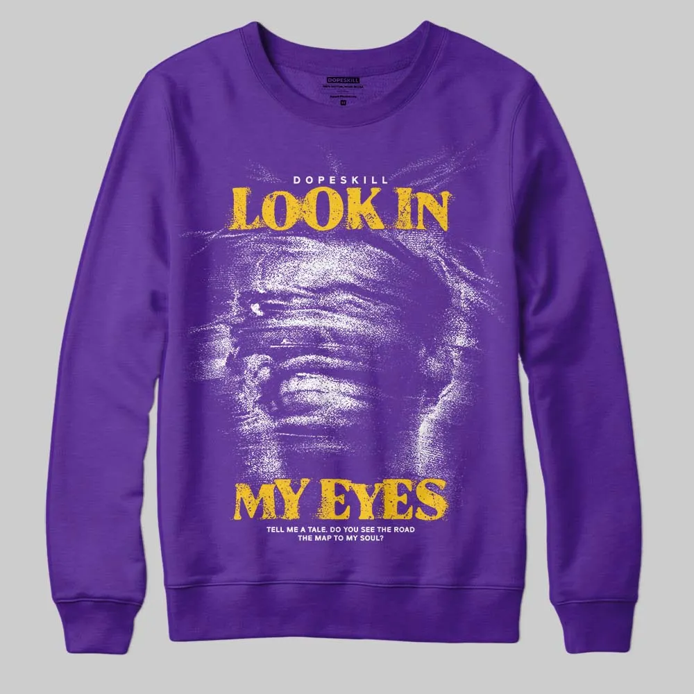 PURPLE Collection DopeSkill Sweatshirt Look In My Eyes Graphic sold by DopeSkill product image thumbnail 3