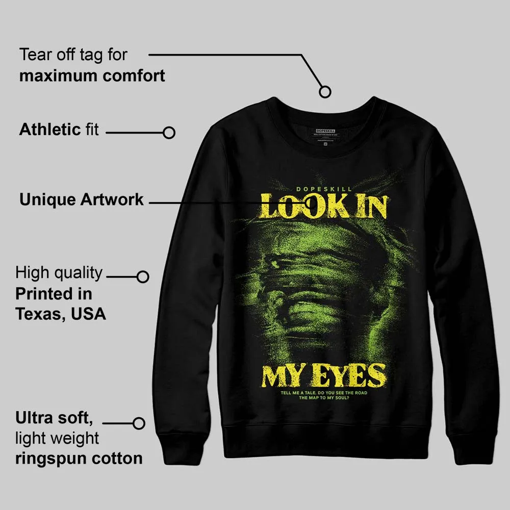 Neon Green Collection DopeSkill Sweatshirt Look In My Eyes Graphic sold by DopeSkill product image thumbnail 3