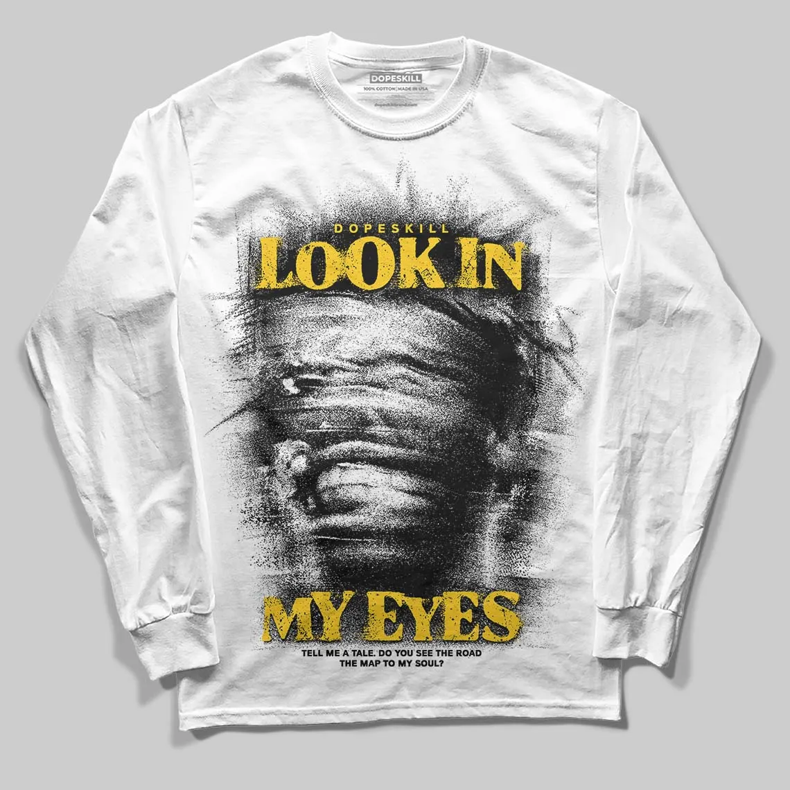 Yellow Collection DopeSkill Long Sleeve T-Shirt Look In My Eyes Graphic sold by DopeSkill product image thumbnail 2