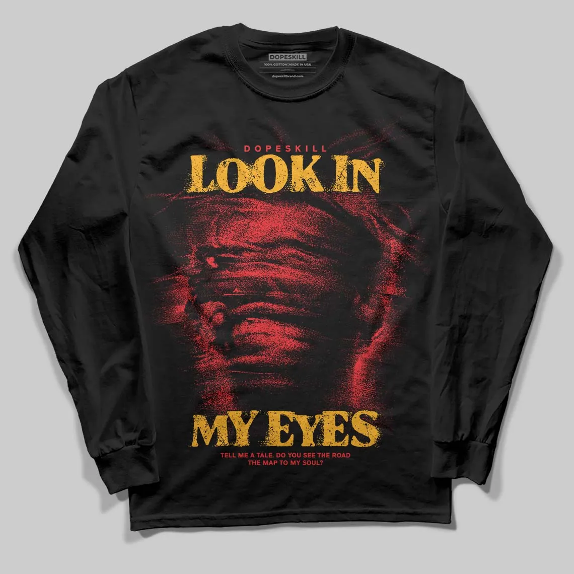 Red Collection DopeSkill Long Sleeve T-Shirt Look In My Eyes Graphic sold by DopeSkill
