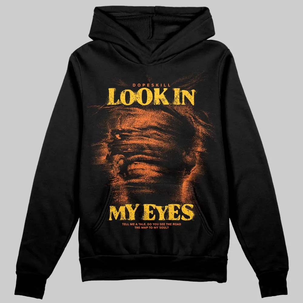 Orange Black White DopeSkill Hoodie Sweatshirt Look In My Eyes Graphic sold by DopeSkill product image thumbnail 2
