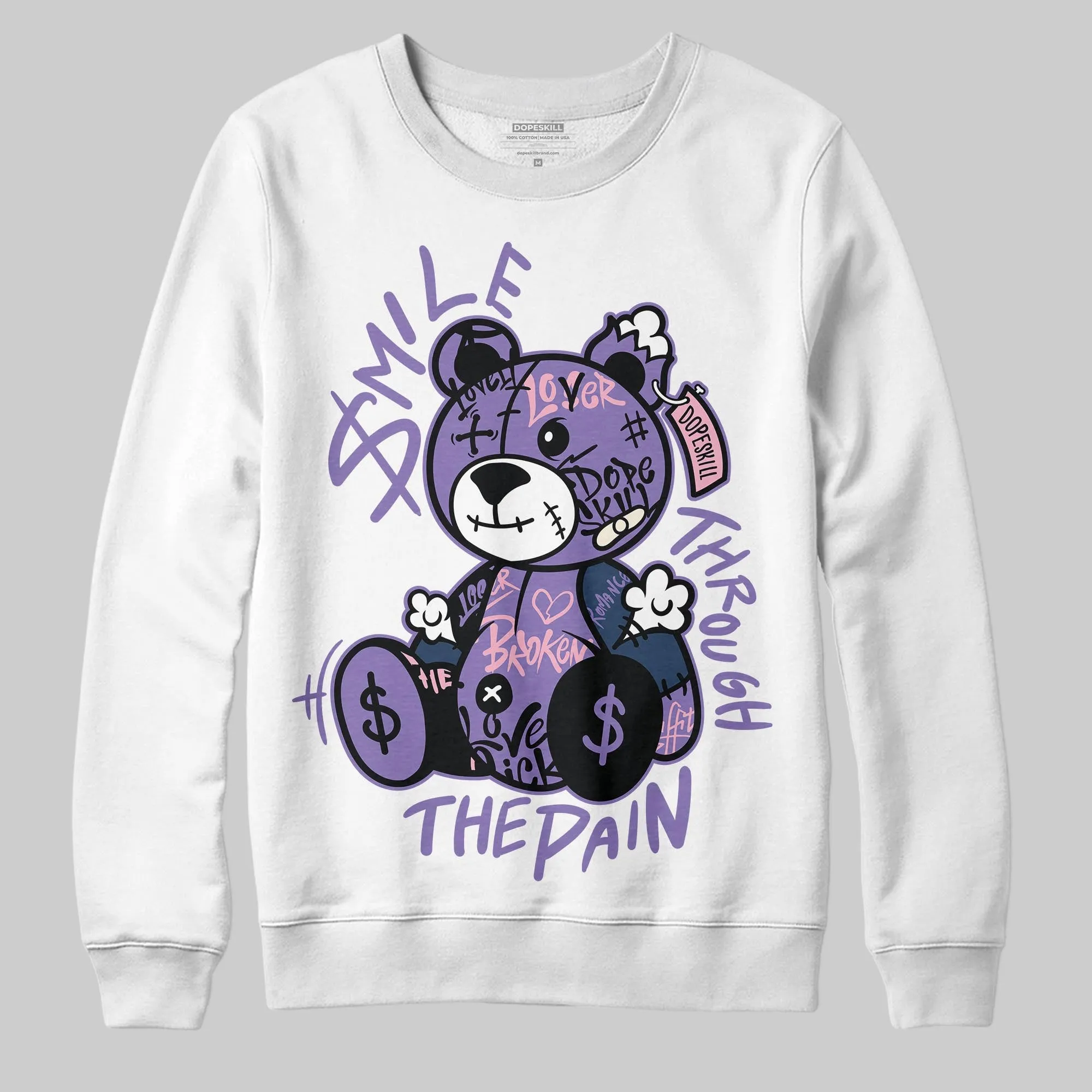 Mojave 11s DopeSkill Sweatshirt Smile Through The Pain Graphic sold by DopeSkill product image thumbnail 2