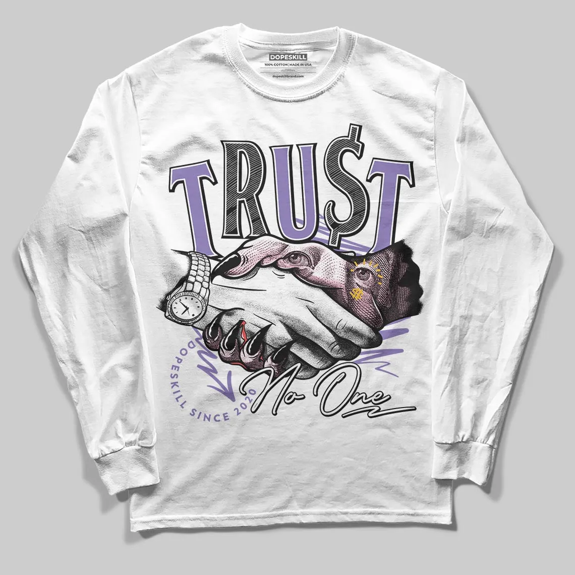 Mojave 11s DopeSkill Long Sleeve T-Shirt Trust No One Graphic sold by DopeSkill product image thumbnail 2