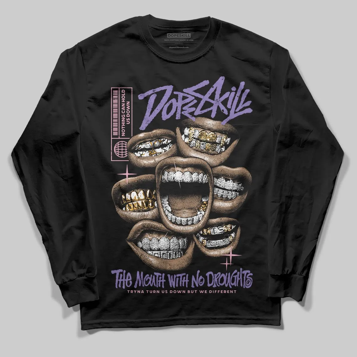 Mojave 11s DopeSkill Long Sleeve T-Shirt The Mouth With No Droughts Graphic sold by DopeSkill