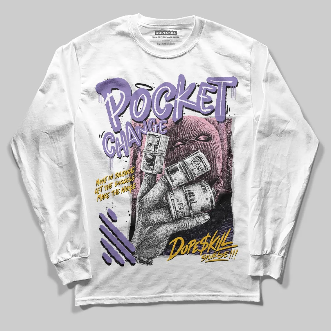 Mojave 11s DopeSkill Long Sleeve T-Shirt Pocket Change Graphic sold by DopeSkill product image thumbnail 2