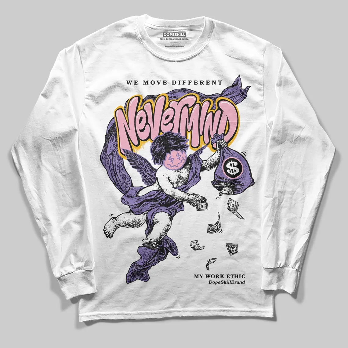Mojave 11s DopeSkill Long Sleeve T-Shirt Nevermind Graphic sold by DopeSkill product image thumbnail 2
