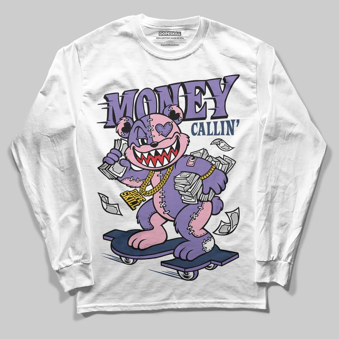Mojave 11s DopeSkill Long Sleeve T-Shirt Money Callin' Graphic sold by DopeSkill product image thumbnail 2