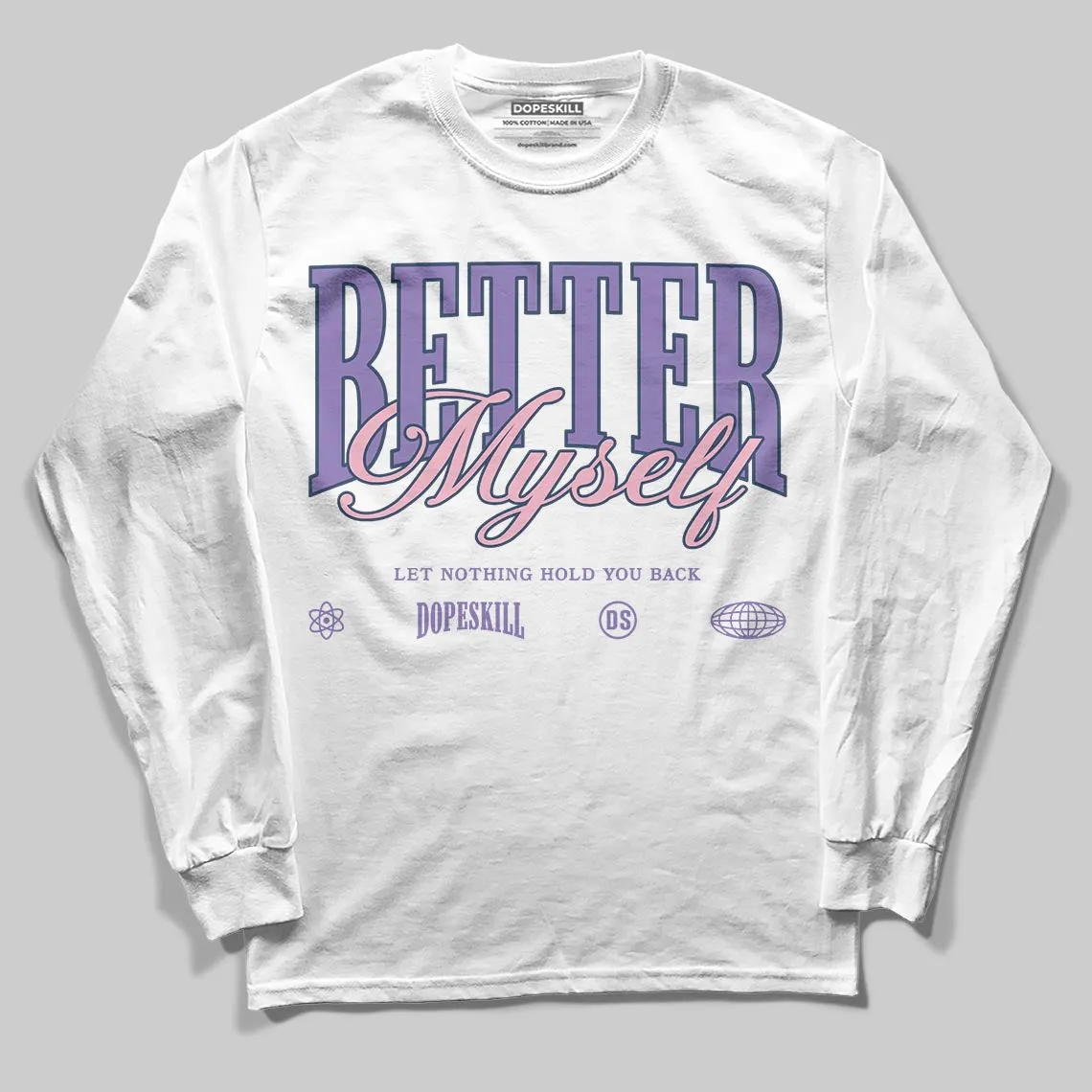 Mojave 11s DopeSkill Long Sleeve T-Shirt Better Myself Graphic sold by DopeSkill product image thumbnail 2