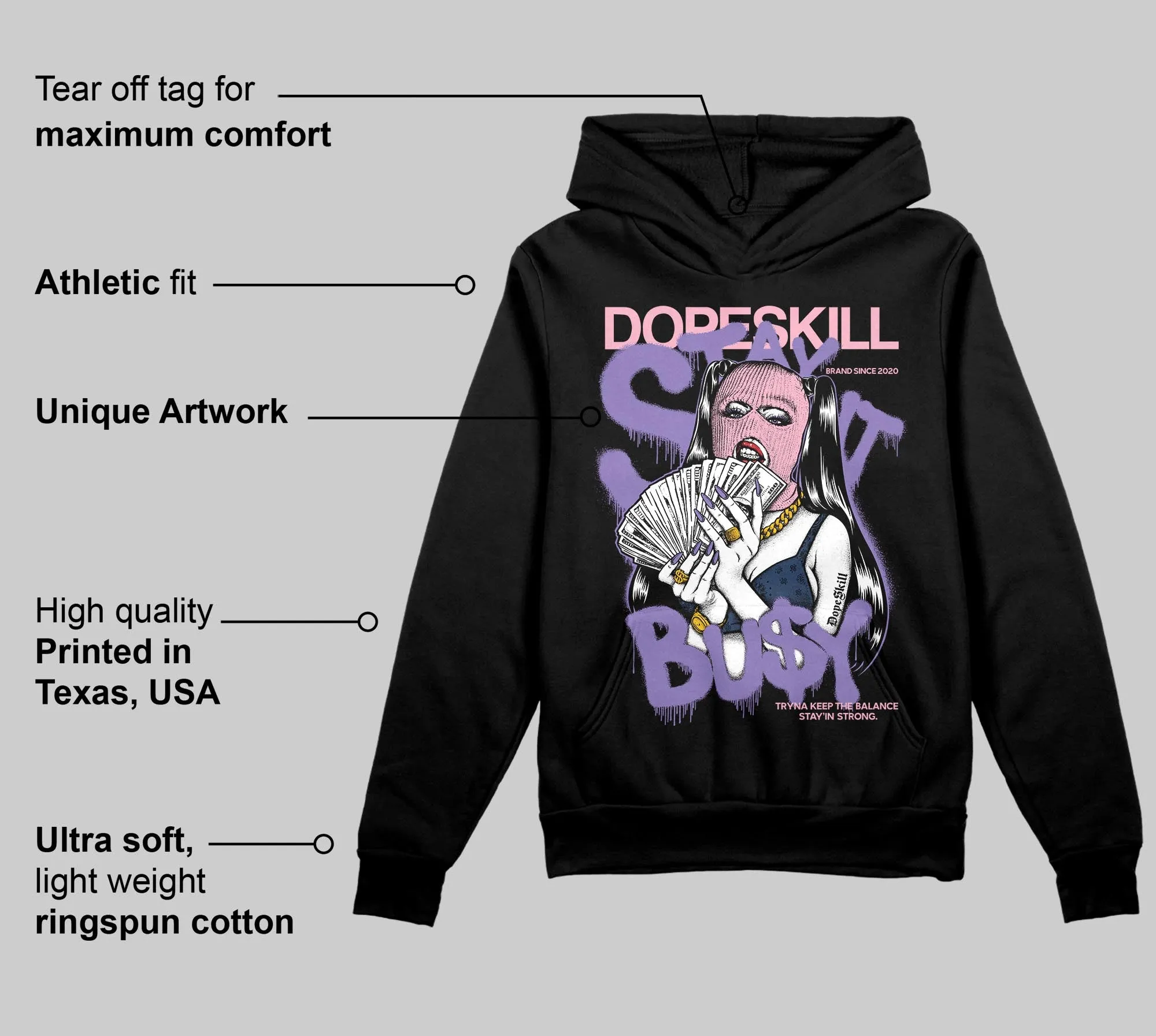 Mojave 11s DopeSkill Hoodie Sweatshirt Stay It Busy Graphic sold by DopeSkill product image thumbnail 3