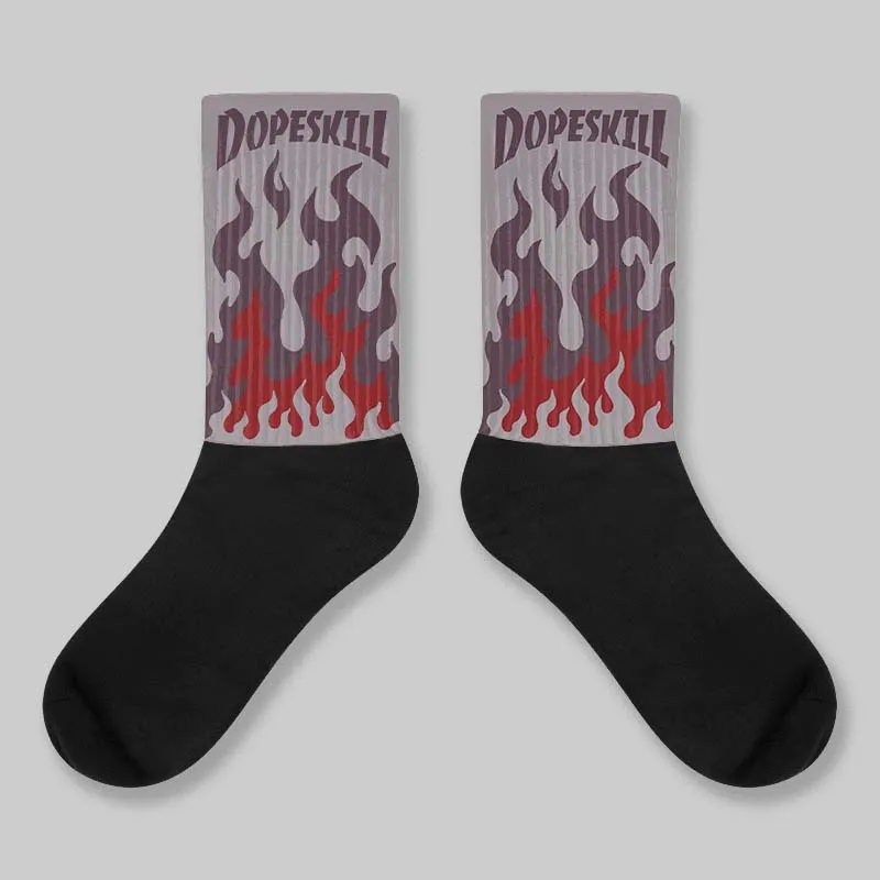 A Ma Maniére x Smokey Mauve 6s DopeSkill Sublimated Sock FIRE Graphic sold by DopeSkill