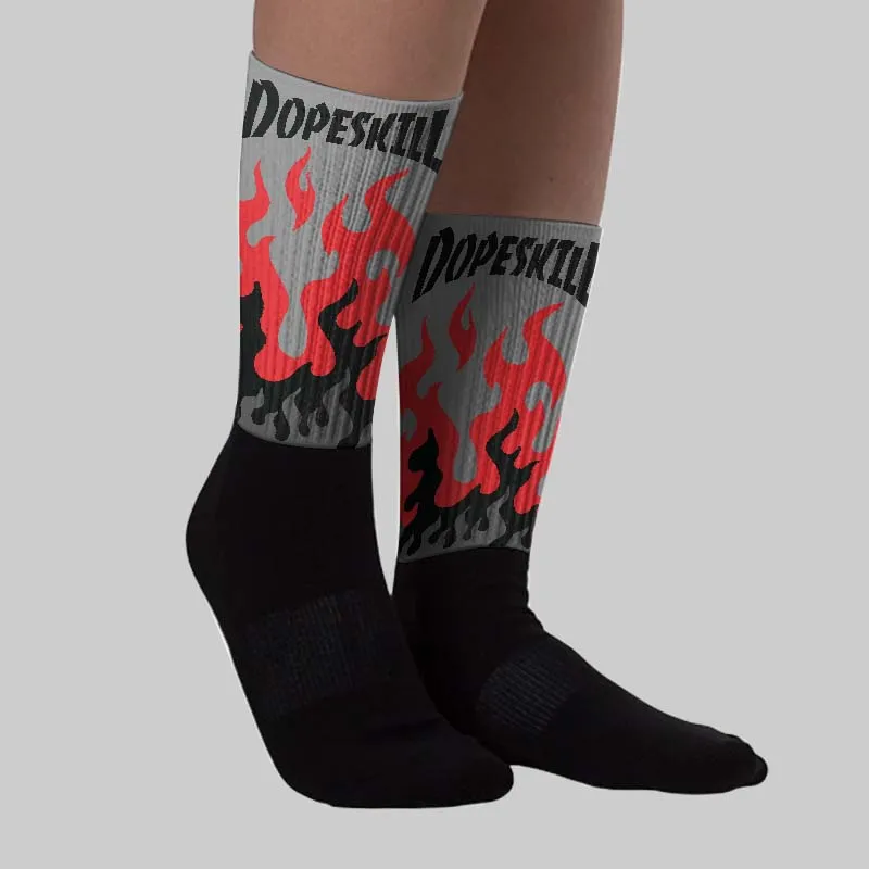 Shadow 10s DopeSkill Sublimated Sock FIRE Graphic sold by DopeSkill product image thumbnail 2