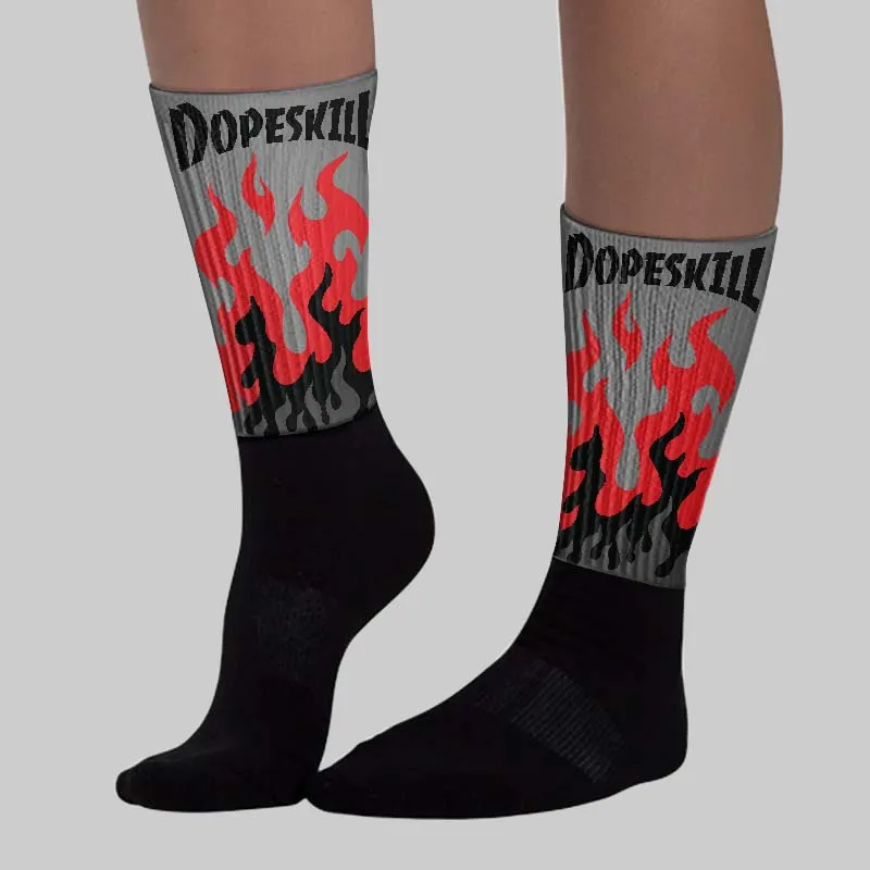 Shadow 10s DopeSkill Sublimated Sock FIRE Graphic sold by DopeSkill product image thumbnail 3