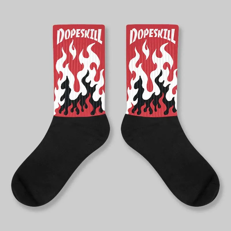 Chicago OG 1s DopeSkill Sublimated Sock FIRE Graphic sold by DopeSkill