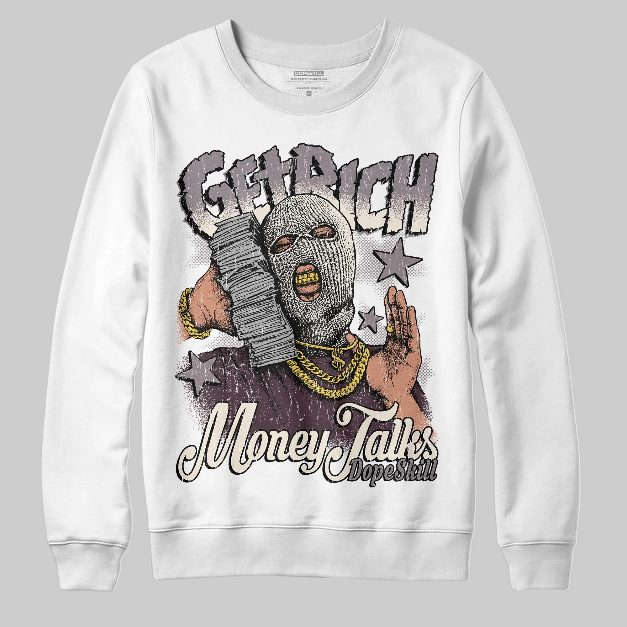 A Ma Maniére x Smokey Mauve 6s DopeSkill Sweatshirt Get Rich Graphic sold by DopeSkill product image thumbnail 2