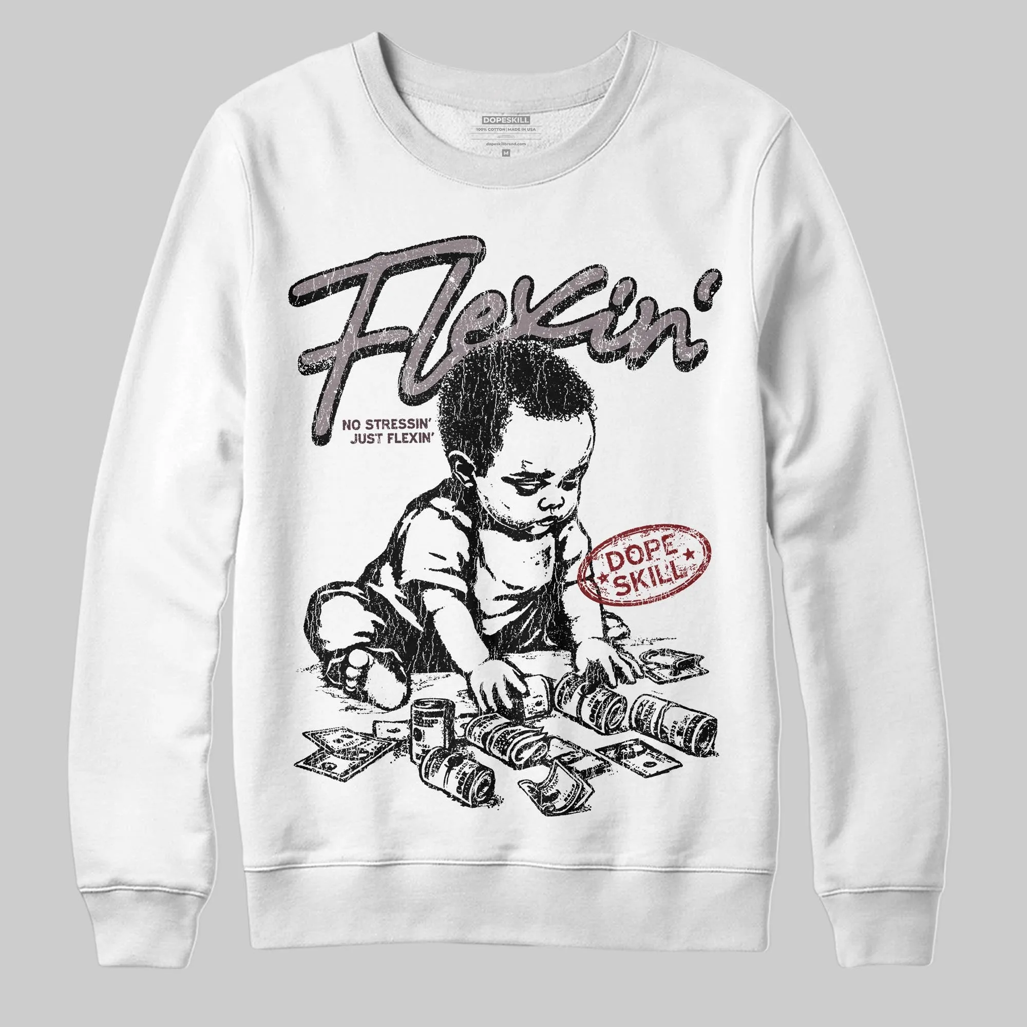 A Ma Maniére x Smokey Mauve 6s DopeSkill Sweatshirt Flexin' Graphic sold by DopeSkill product image thumbnail 2