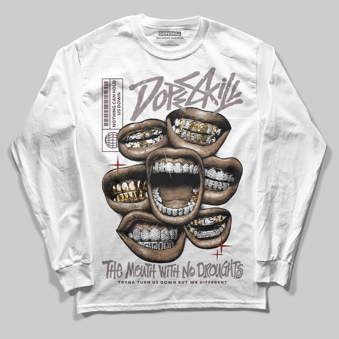 A Ma Maniére x Smokey Mauve 6s DopeSkill Long Sleeve T-Shirt The Mouth With No Droughts Graphic sold by DopeSkill product image thumbnail 2
