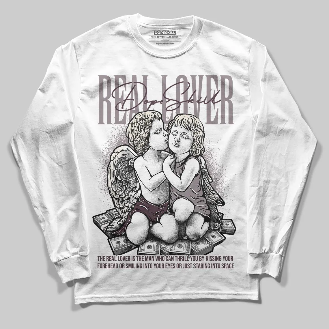 A Ma Maniére x Smokey Mauve 6s DopeSkill Long Sleeve T-Shirt Real Lover Graphic sold by DopeSkill product image thumbnail 2