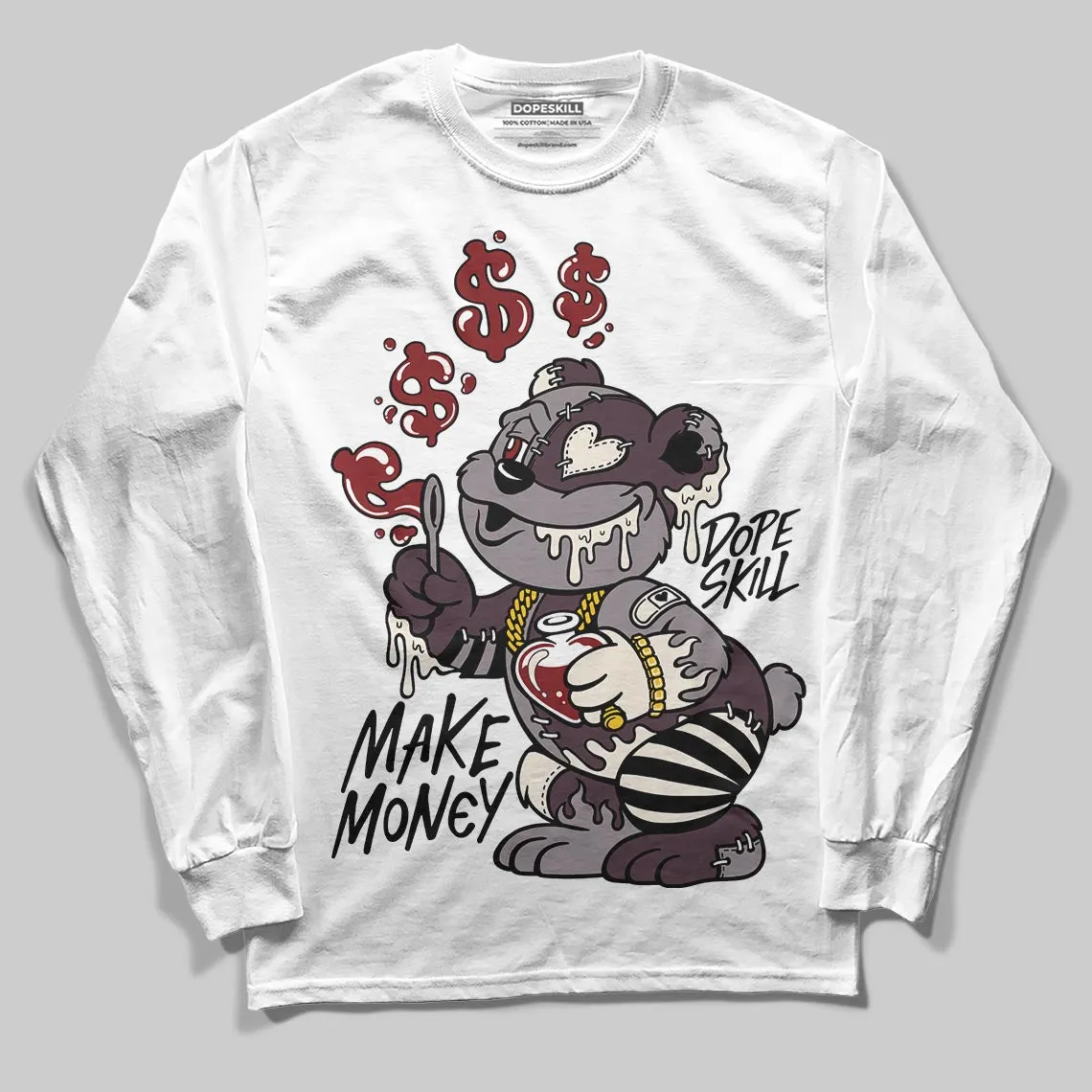 A Ma Maniére x Smokey Mauve 6s DopeSkill Long Sleeve T-Shirt Make Money Graphic sold by DopeSkill product image thumbnail 2