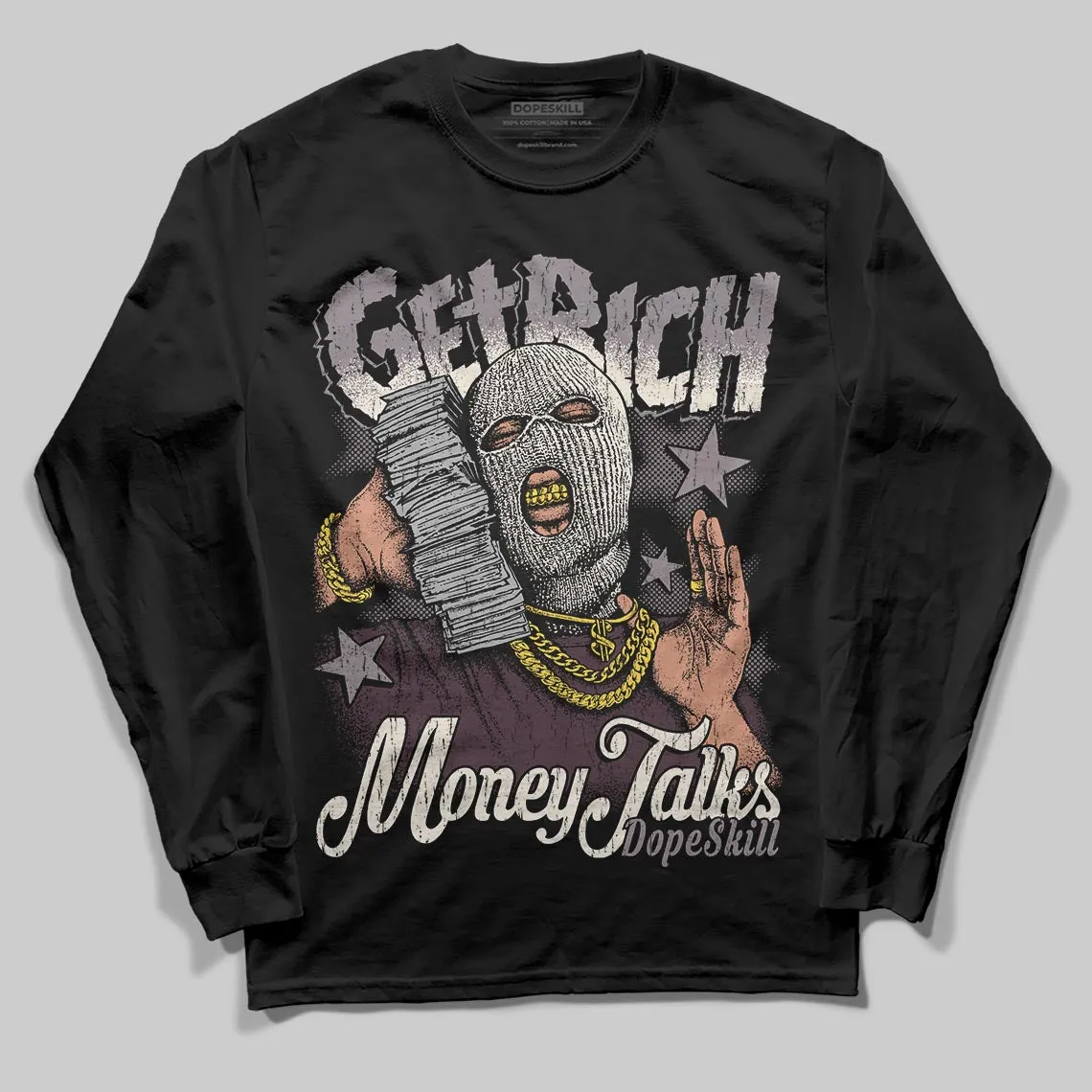 A Ma Maniére x Smokey Mauve 6s DopeSkill Long Sleeve T-Shirt Get Rich Graphic sold by DopeSkill