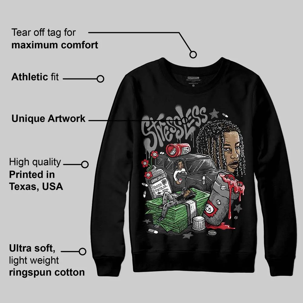 Black Cat 4s DopeSkill Sweatshirt Stressless Graphic sold by DopeSkill product image thumbnail 3