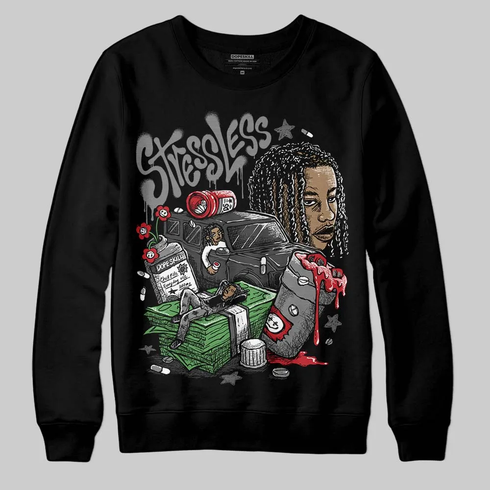 Black Cat 4s DopeSkill Sweatshirt Stressless Graphic sold by DopeSkill