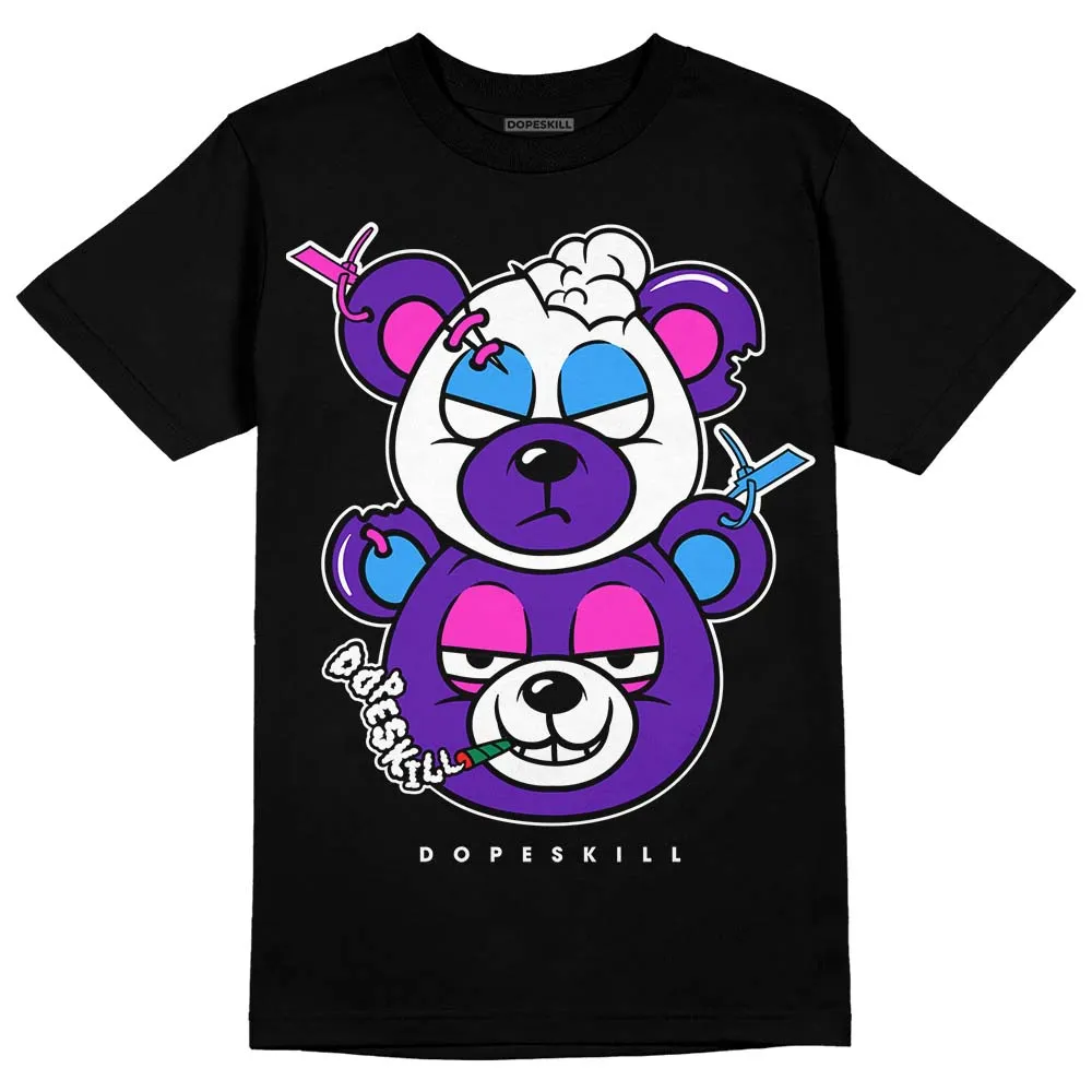 Dunk Purple Championship Court White DopeSkill T-Shirt New Double Bear Graphic sold by DopeSkill product image thumbnail 2