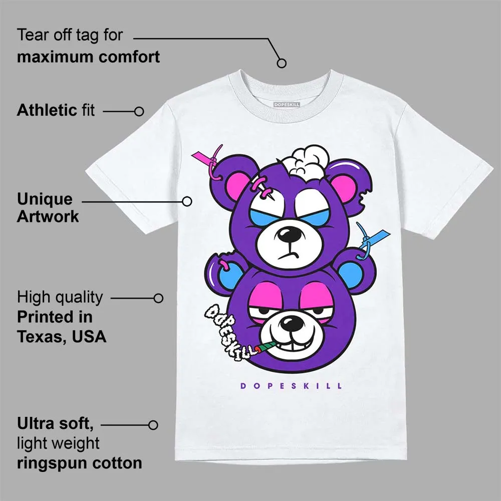 Dunk Purple Championship Court White DopeSkill T-Shirt New Double Bear Graphic sold by DopeSkill product image thumbnail 3