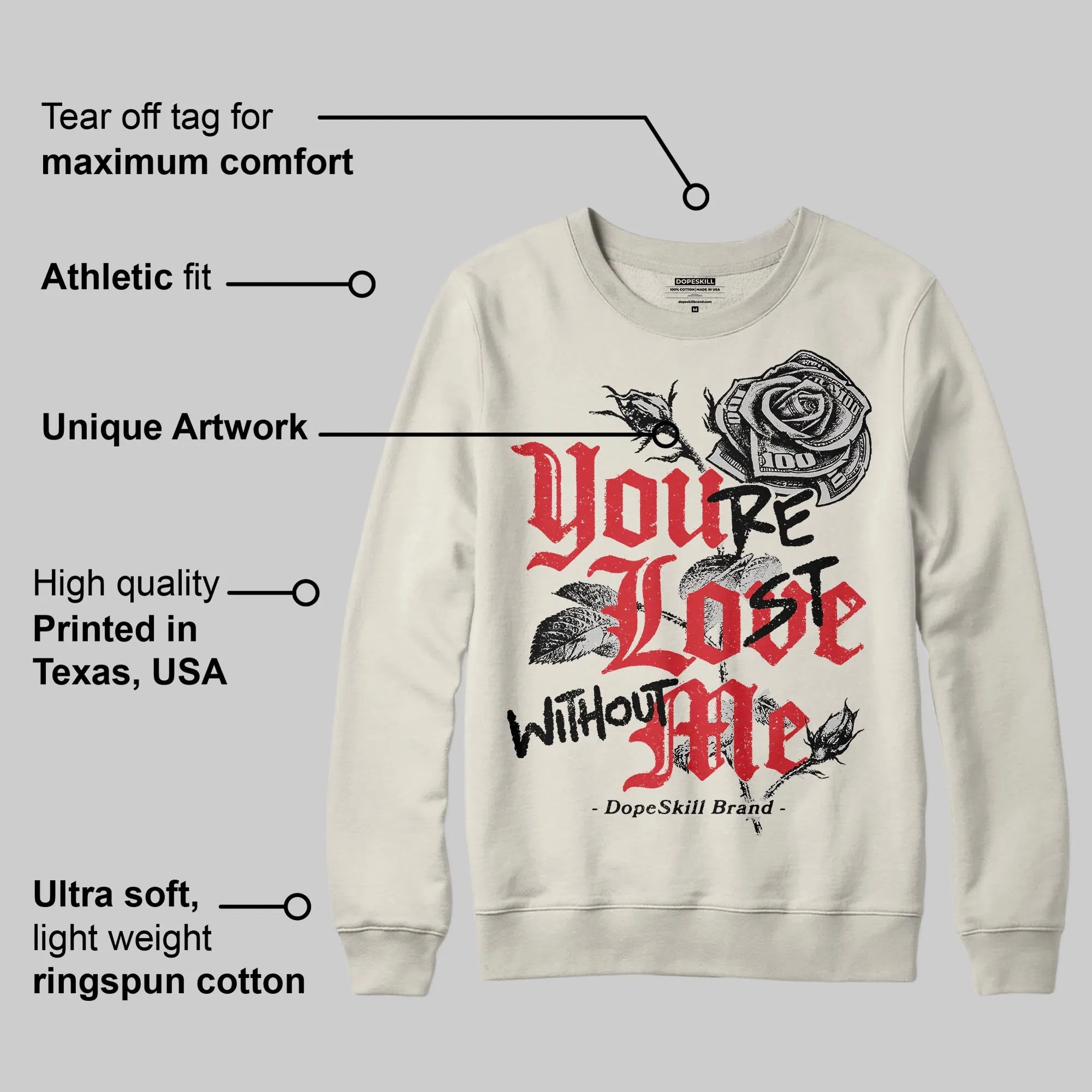 Sail 1s OG DopeSkill Sweatshirt You’re Lost Without Me Graphic sold by DopeSkill product image thumbnail 2