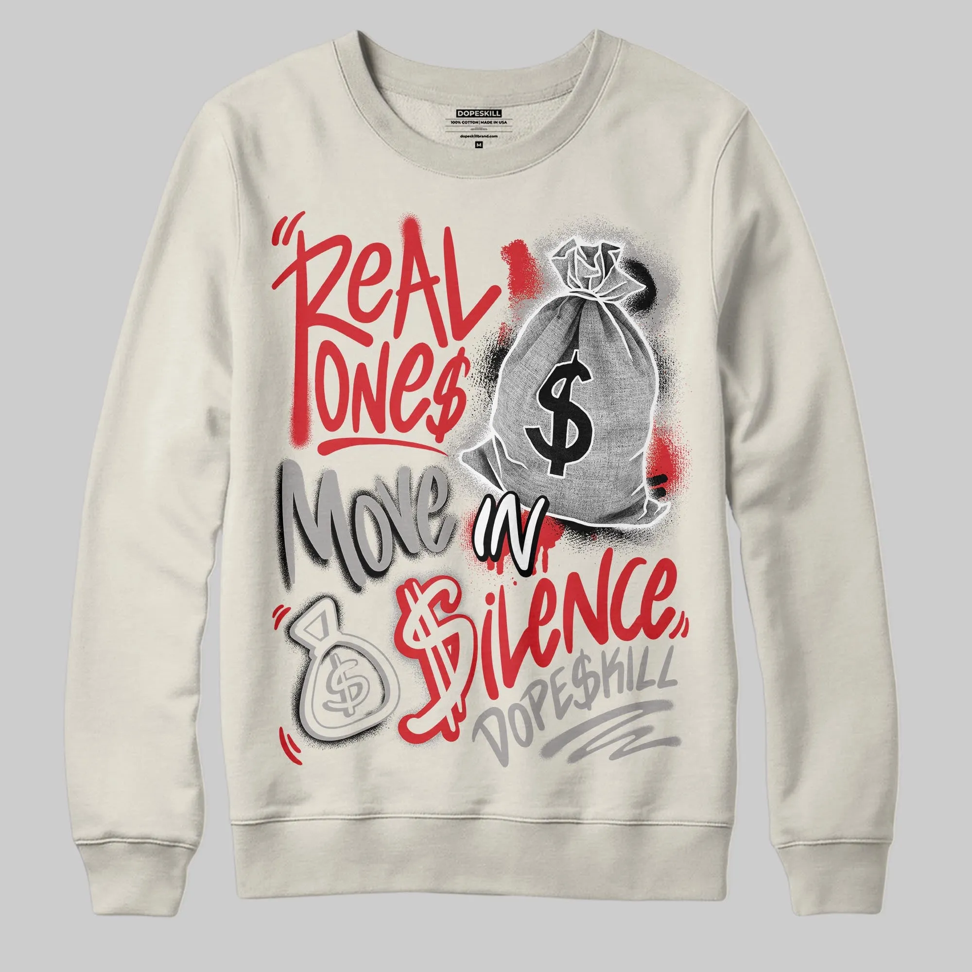 Sail 1s OG DopeSkill Sweatshirt Real Ones Move In Silence Graphic sold by DopeSkill