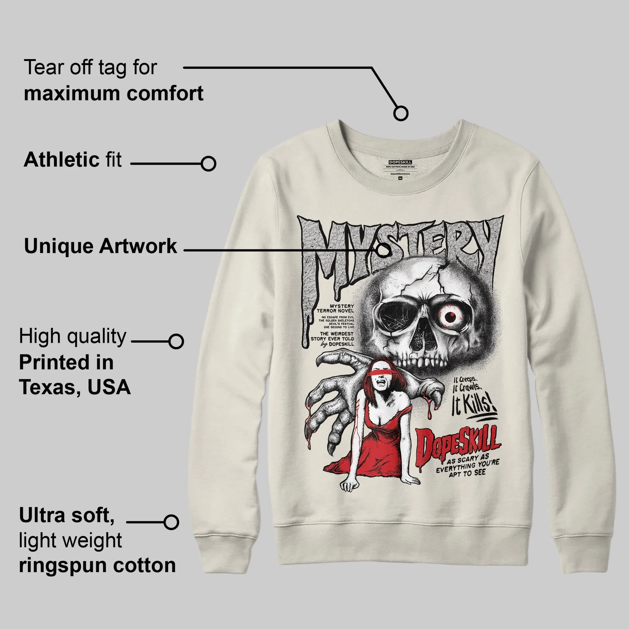Sail 1s OG DopeSkill Sweatshirt Mystery Ghostly Grasp Graphic sold by DopeSkill product image thumbnail 2