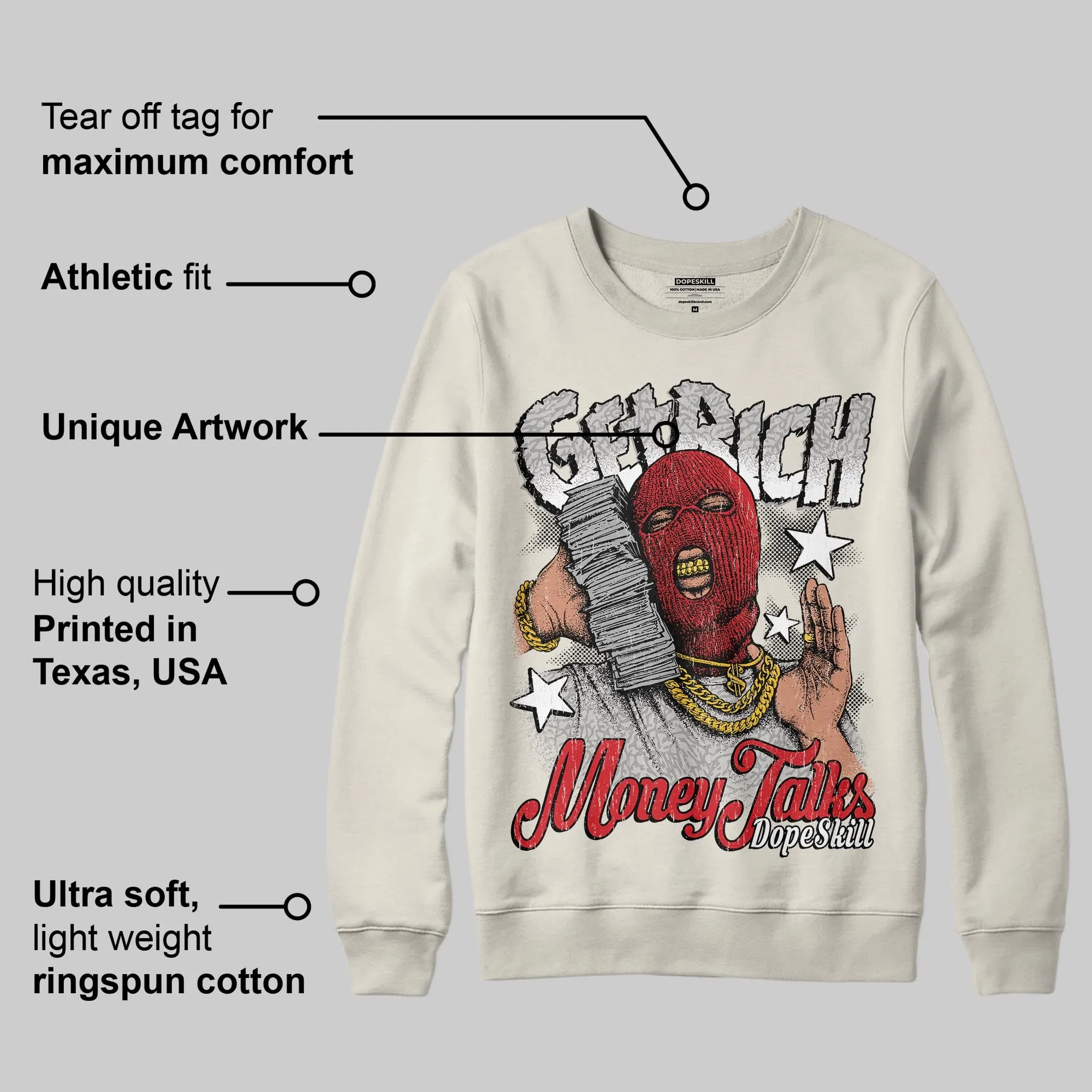 Sail 1s OG DopeSkill Sweatshirt Get Rich Graphic sold by DopeSkill product image thumbnail 2