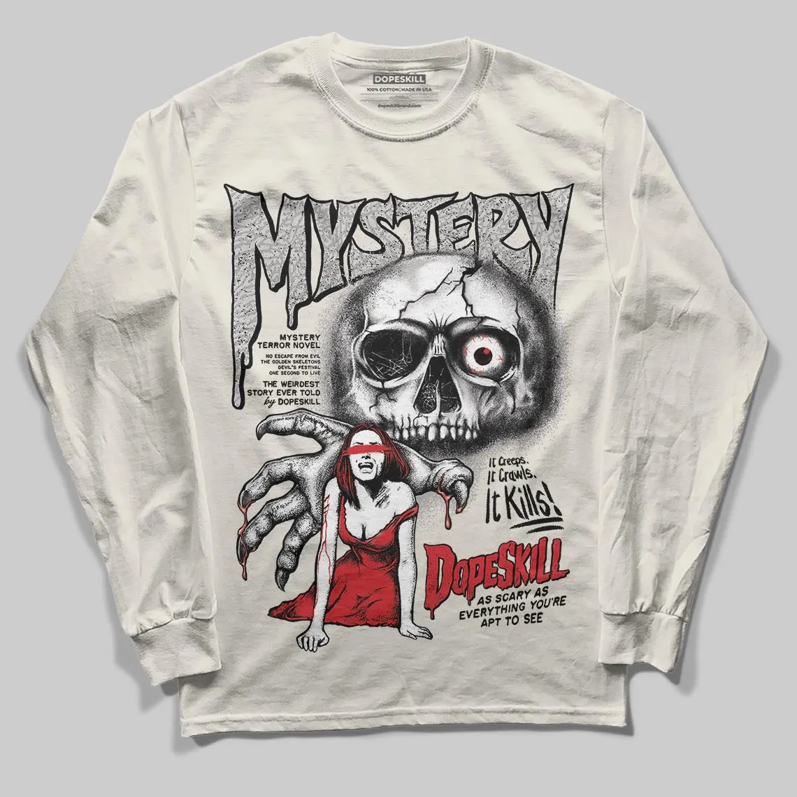 Sail 1s OG DopeSkill Long Sleeve T-Shirt Mystery Ghostly Grasp Graphic sold by DopeSkill