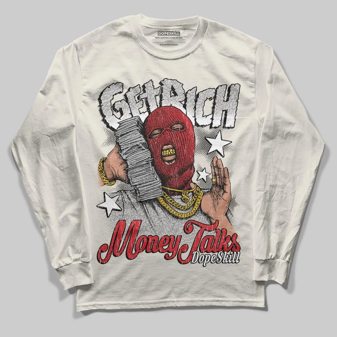 Sail 1s OG DopeSkill Long Sleeve T-Shirt Get Rich Graphic sold by DopeSkill