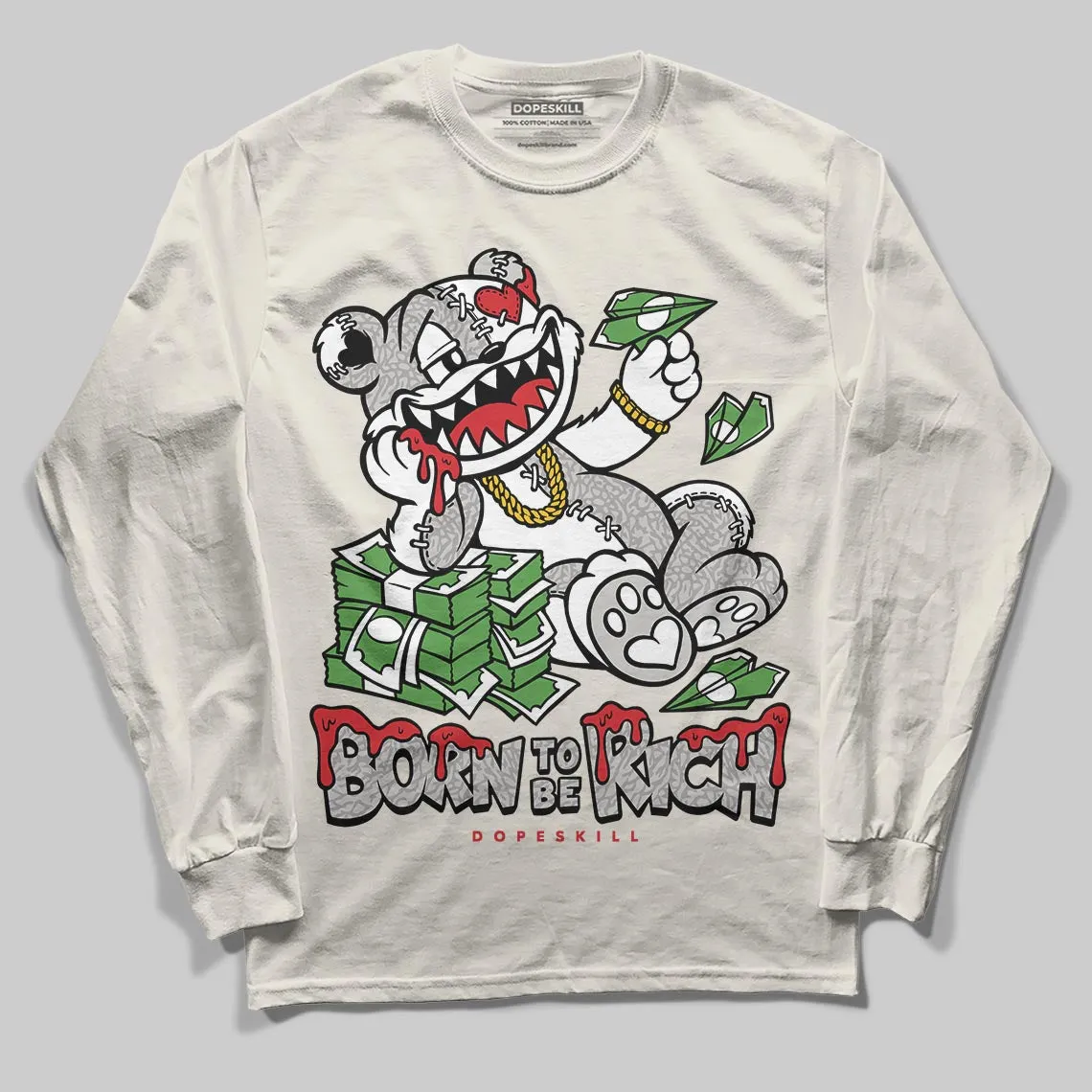 Sail 1s OG DopeSkill Long Sleeve T-Shirt Born To Be Rich Graphic sold by DopeSkill