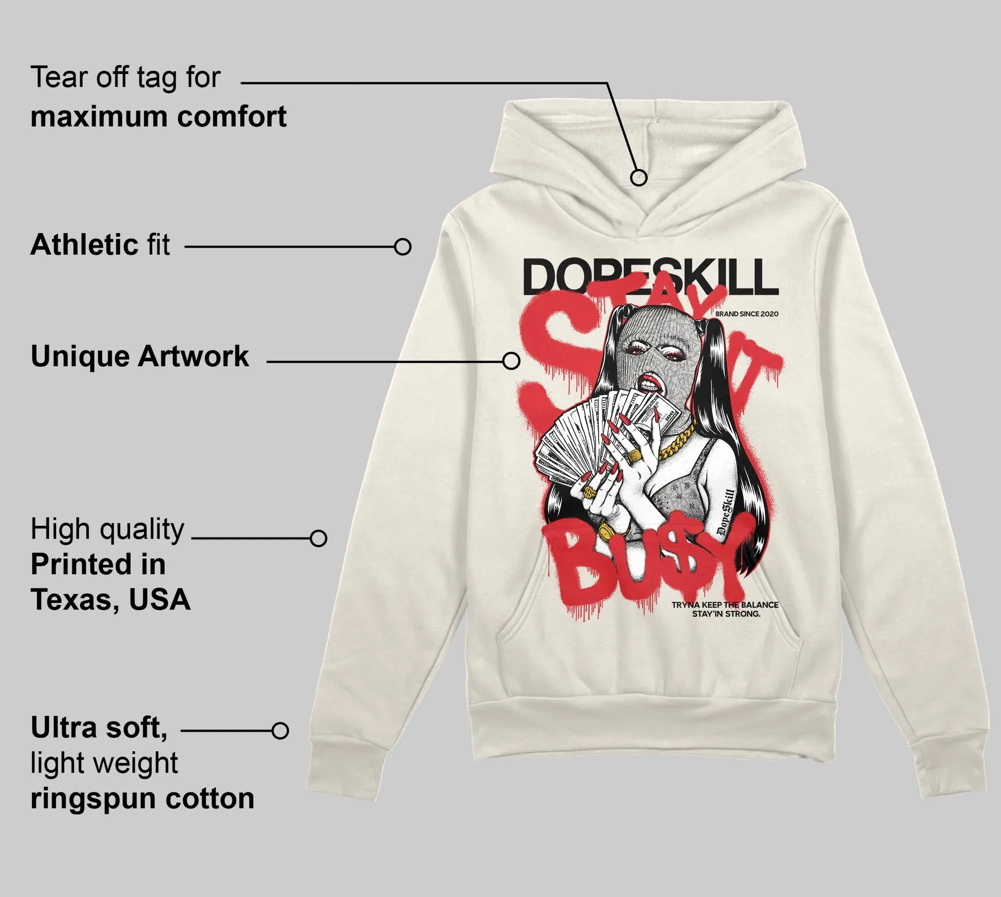 Sail 1s OG DopeSkill Hoodie Sweatshirt Stay It Busy Graphic sold by DopeSkill product image thumbnail 2