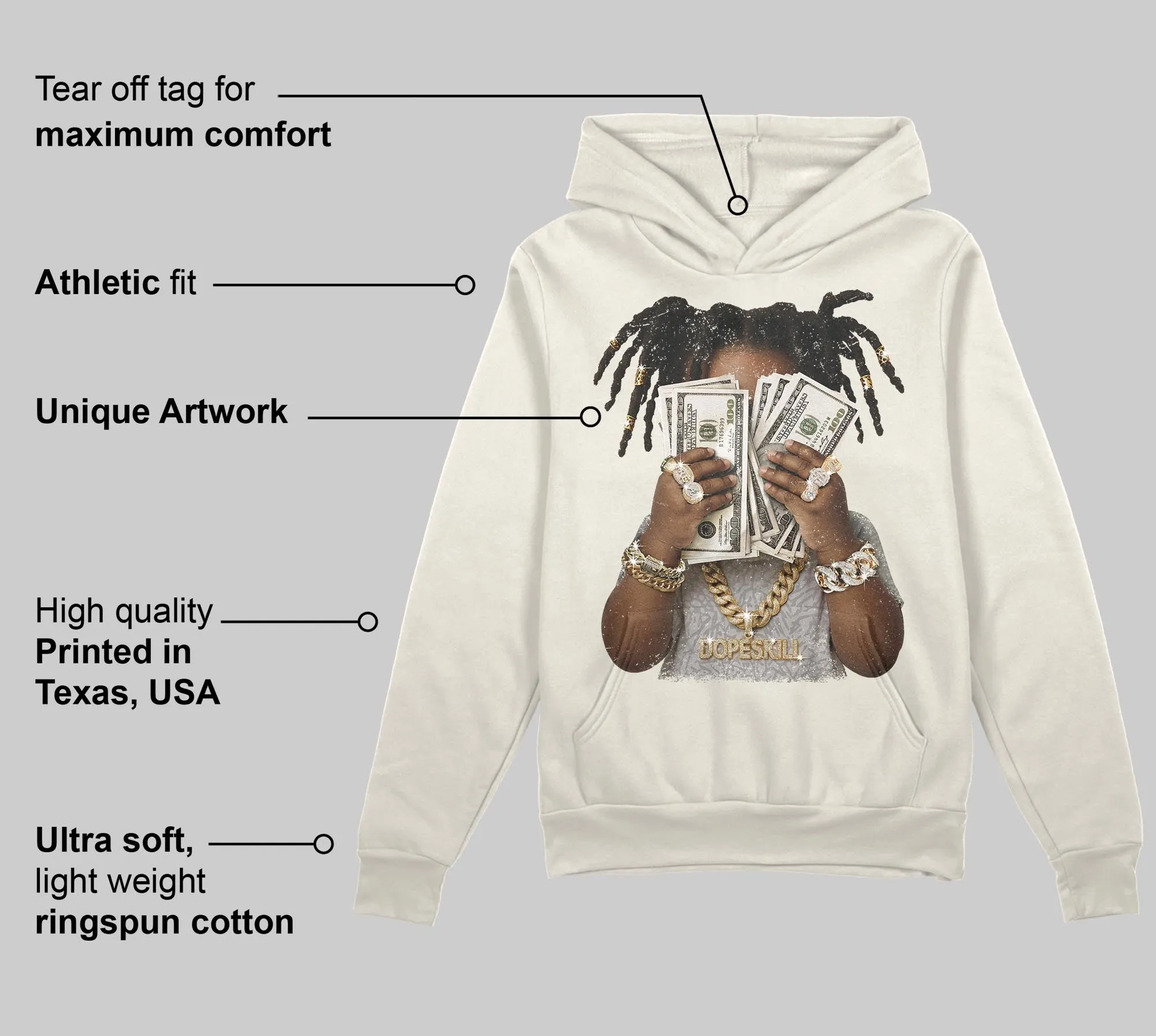 Sail 1s OG DopeSkill Hoodie Sweatshirt Rich Youth Graphic sold by DopeSkill product image thumbnail 2