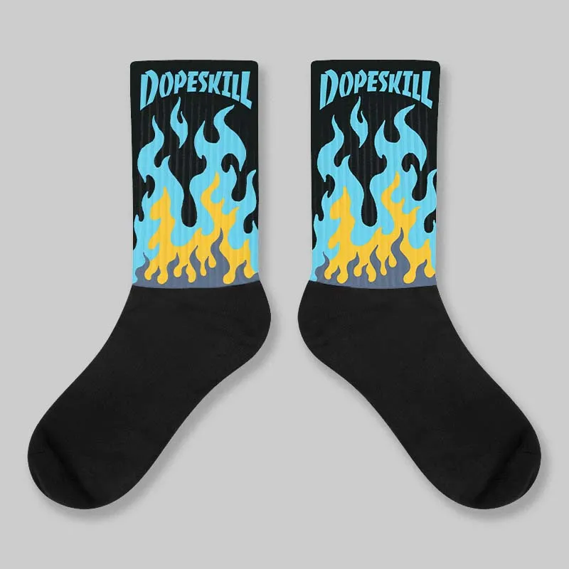 Gamma 11s DopeSkill Sublimated Sock FIRE Graphic sold by DopeSkill