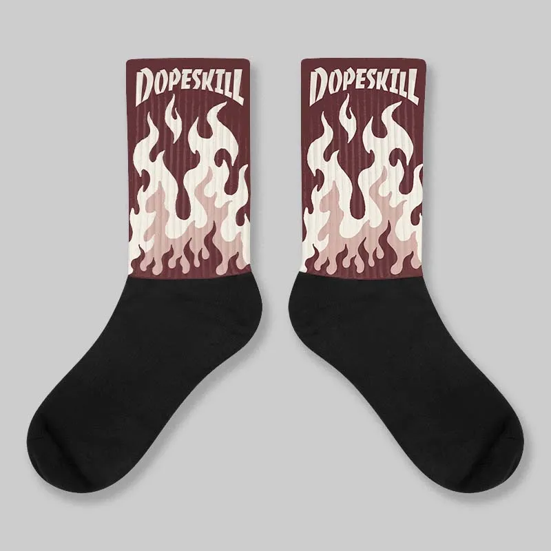 China 11s DopeSkill Sublimated Sock FIRE Graphic sold by DopeSkill