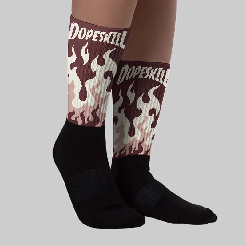 China 11s DopeSkill Sublimated Sock FIRE Graphic sold by DopeSkill product image thumbnail 2