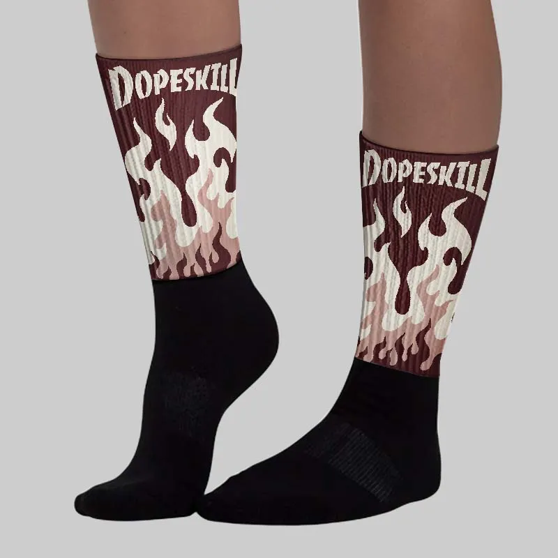 China 11s DopeSkill Sublimated Sock FIRE Graphic sold by DopeSkill product image thumbnail 3